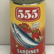 555 Sardines in TOMATO SC HOT 12x425g (Inner)