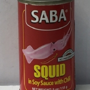 Saba Squid In Soy Sauce with CHILI 100x155g